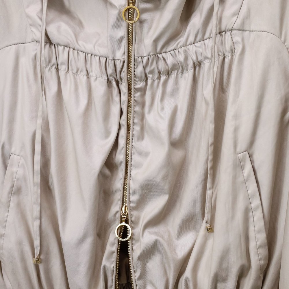 Moncler Champagne Gold Drawstring Ruffle Jacket - Picture 8 of 14